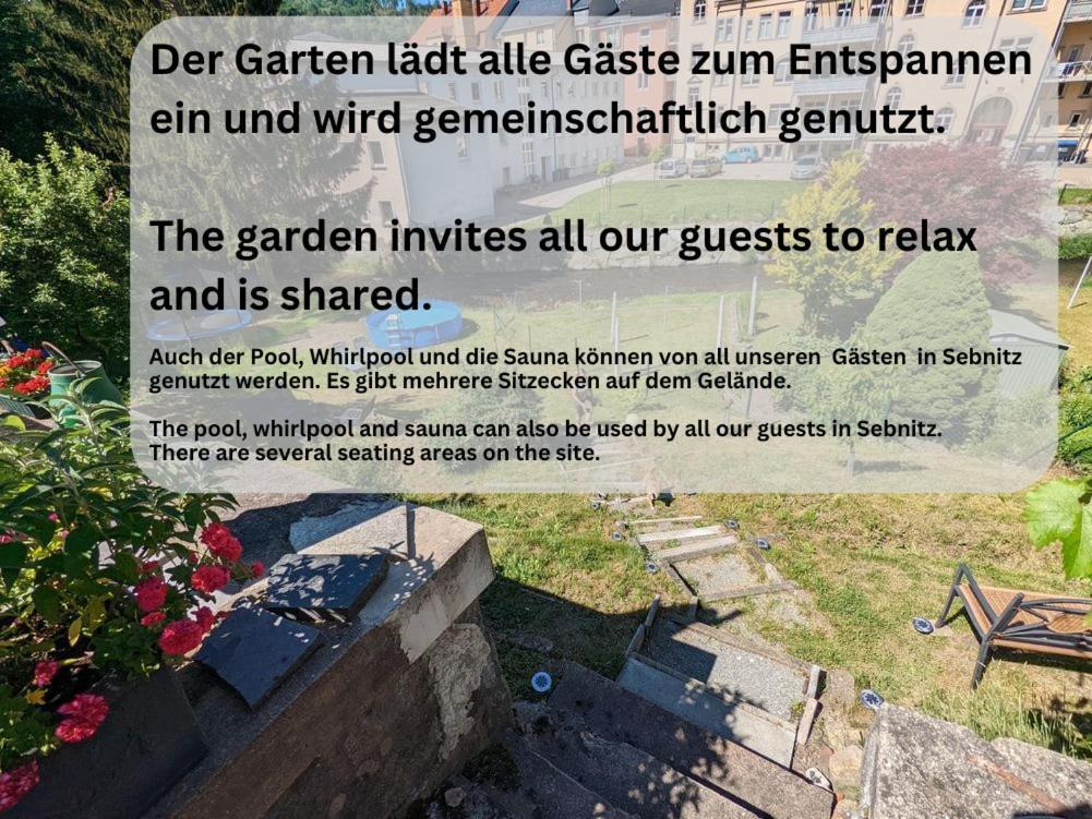 Gemütliche Urlaubsoase mit Pool, Sauna&Terrasse - UO Sebnitz Exterior foto