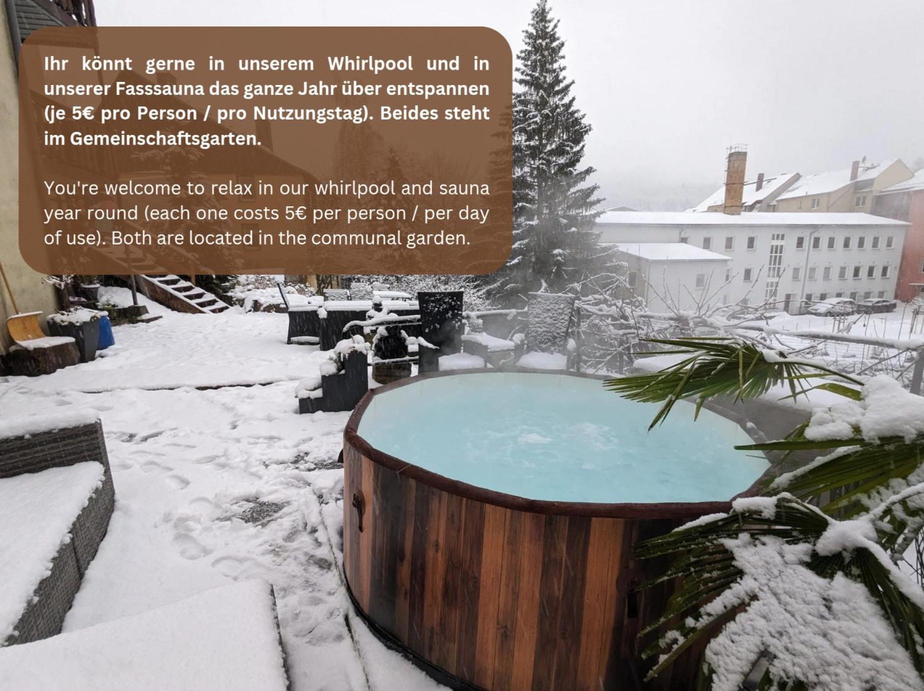 Gemütliche Urlaubsoase mit Pool, Sauna&Terrasse - UO Sebnitz Exterior foto